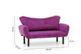 2-seater sofa bed Chatto Purple