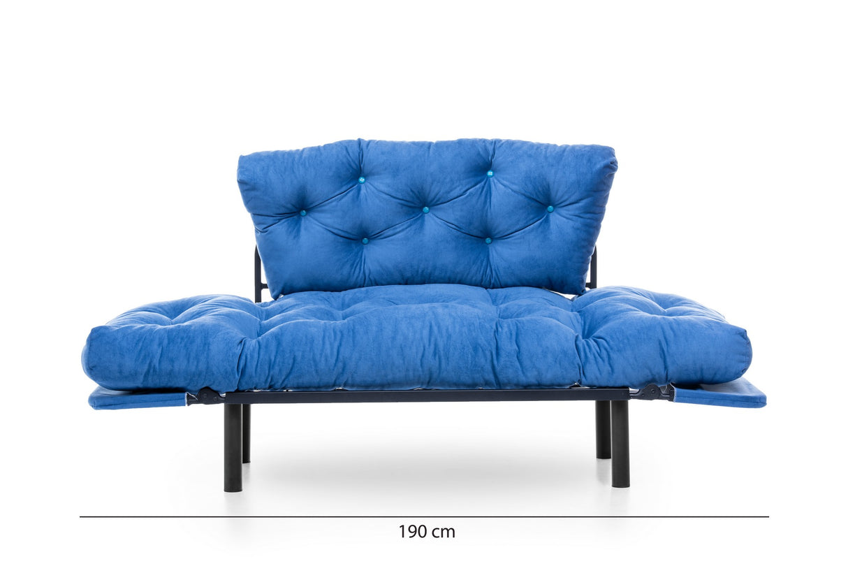 2-seater sofa bed Nitta blue