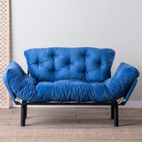 2-seater sofa bed Nitta blue