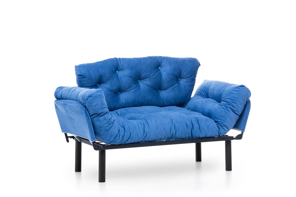 2-seater sofa bed Nitta blue