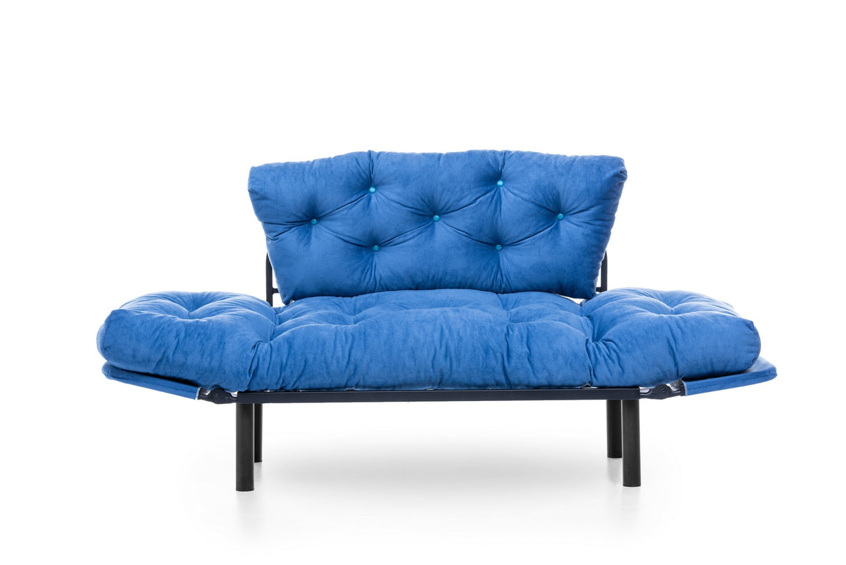 2-seater sofa bed Nitta blue