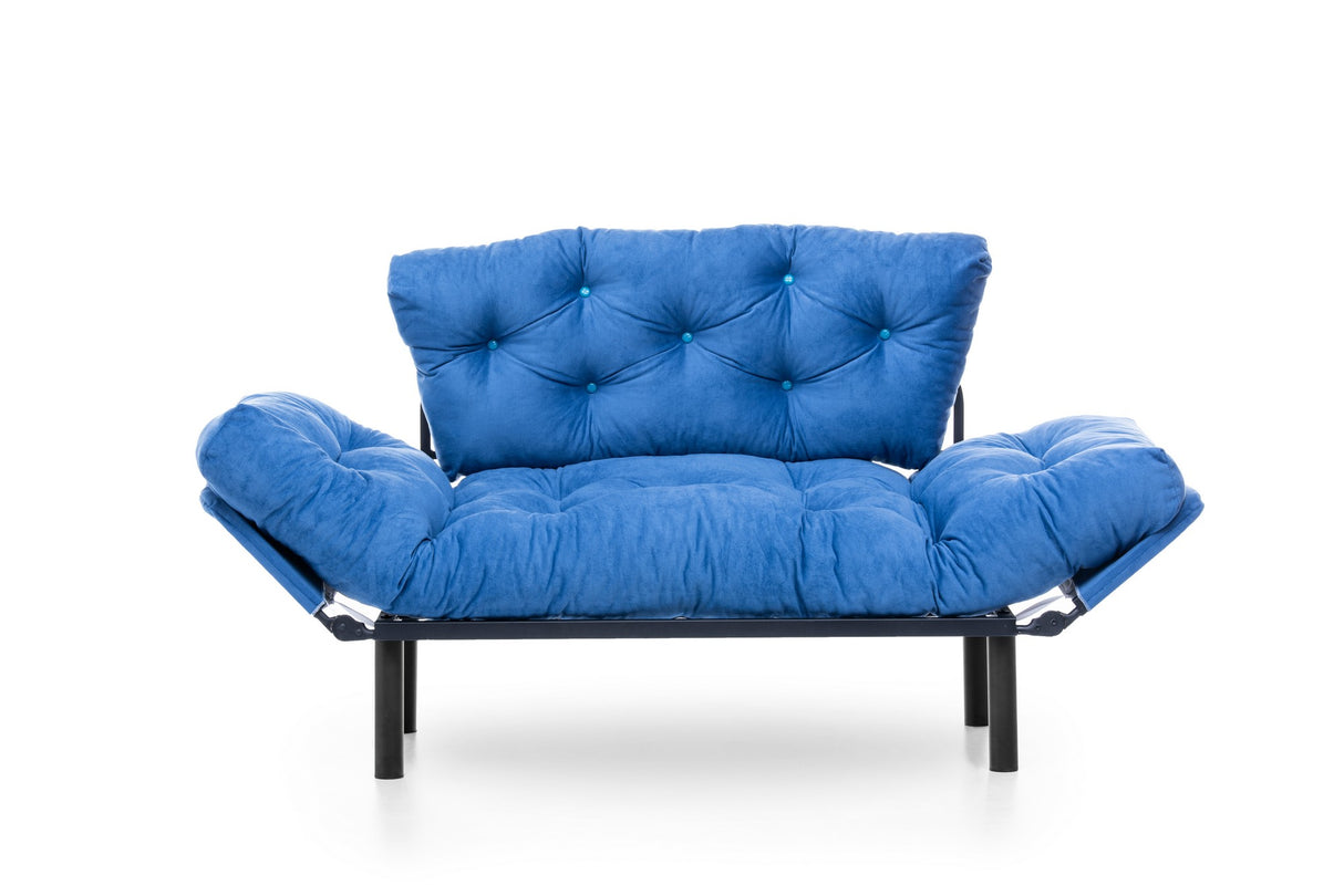 2-seater sofa bed Nitta blue