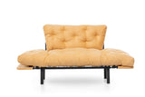 2-seater sofa bed Nitta Mustard