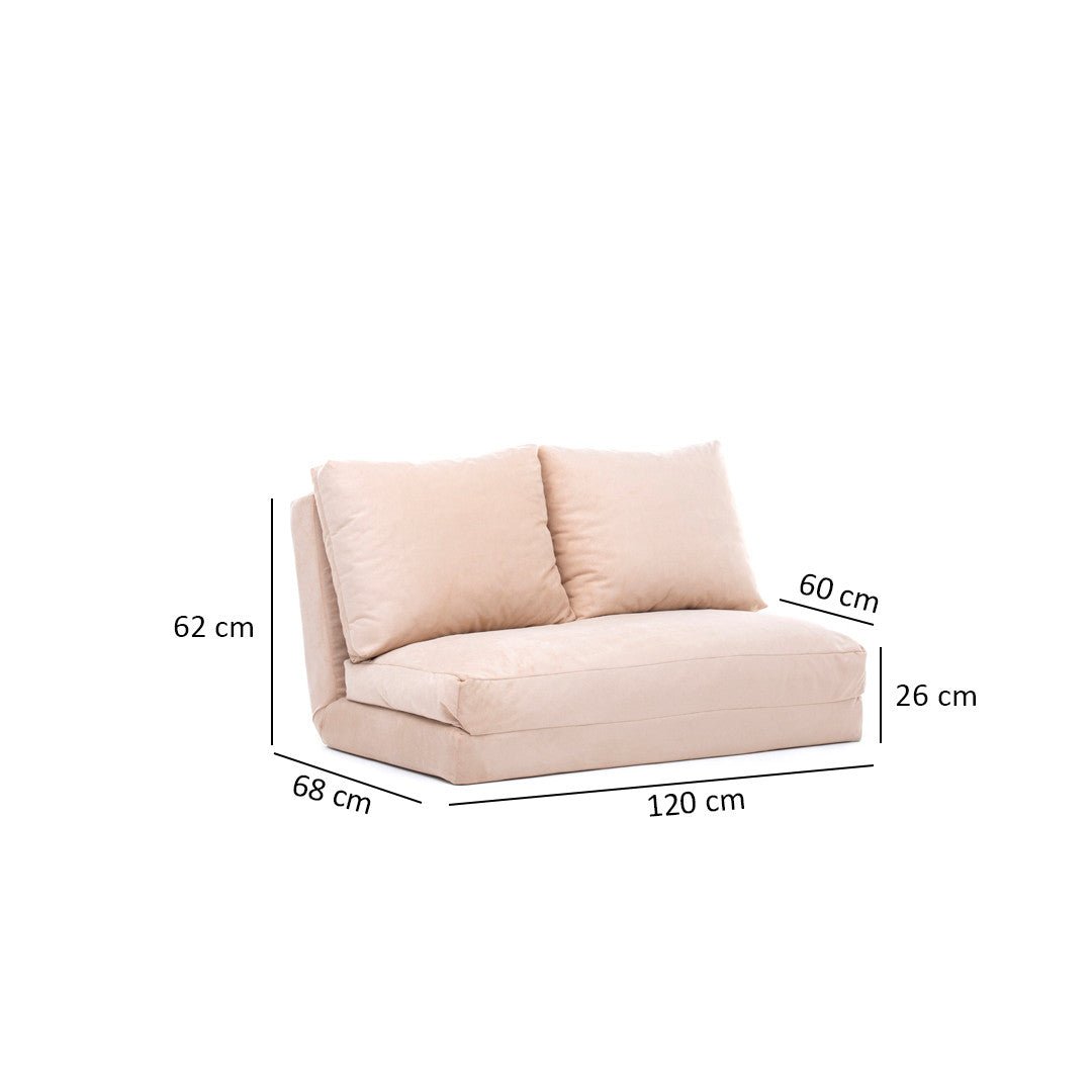 2-seater sofa bed taida cream