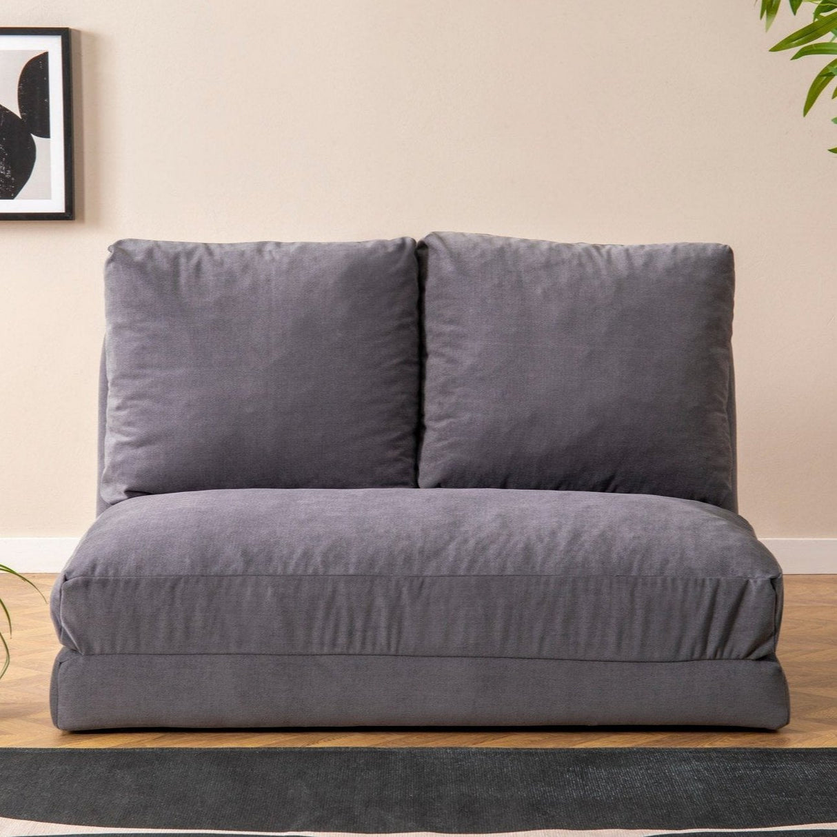 2-seater sofa bed taida gray