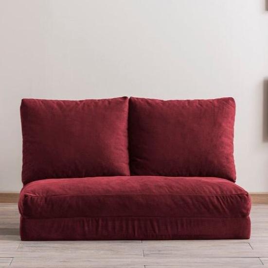 2-seater sofa bed taida maroon