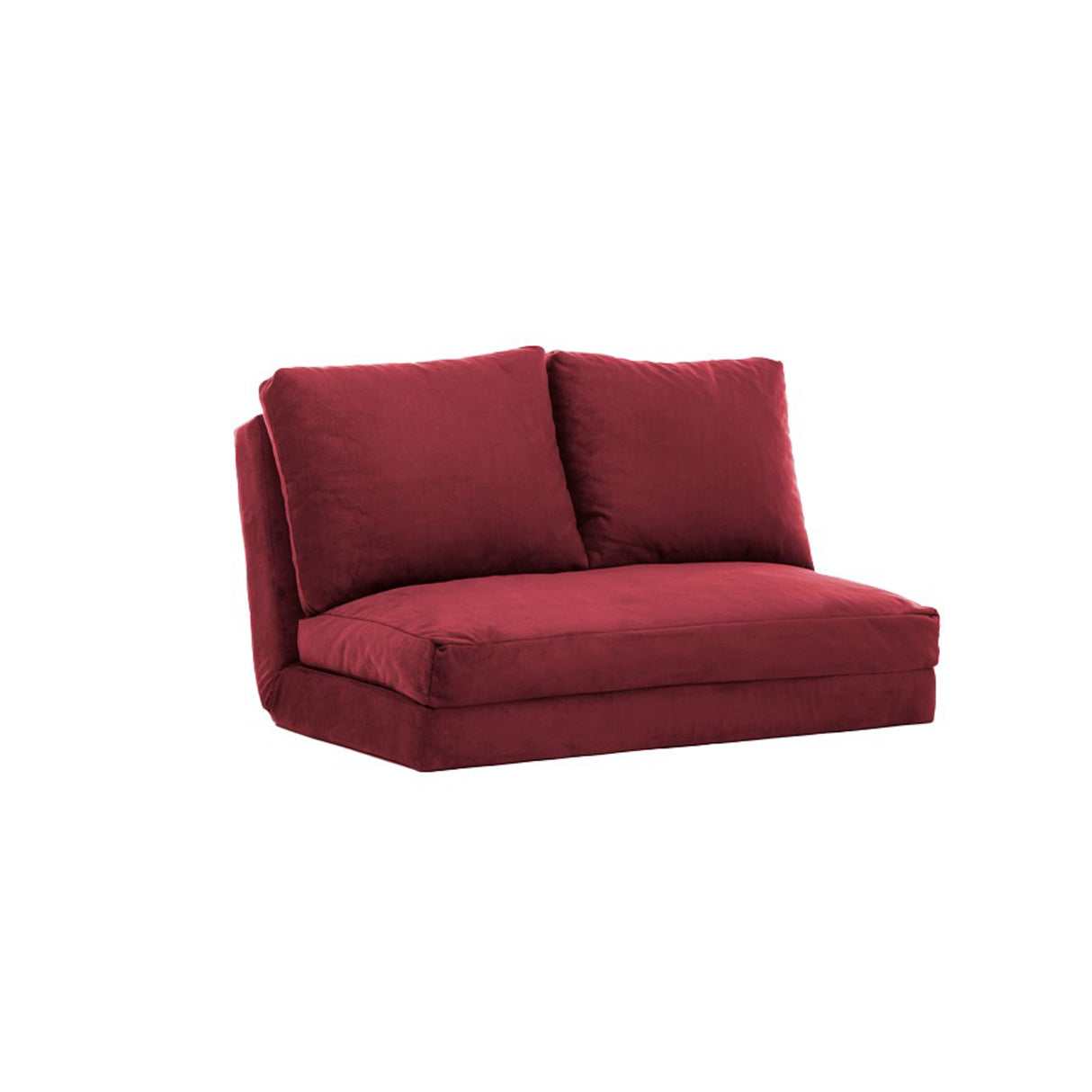 2-seater sofa bed taida maroon