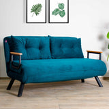 2-seater sofa bed Sando Petrol Green