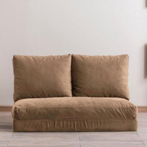 2-seater sofa bed taida light brown