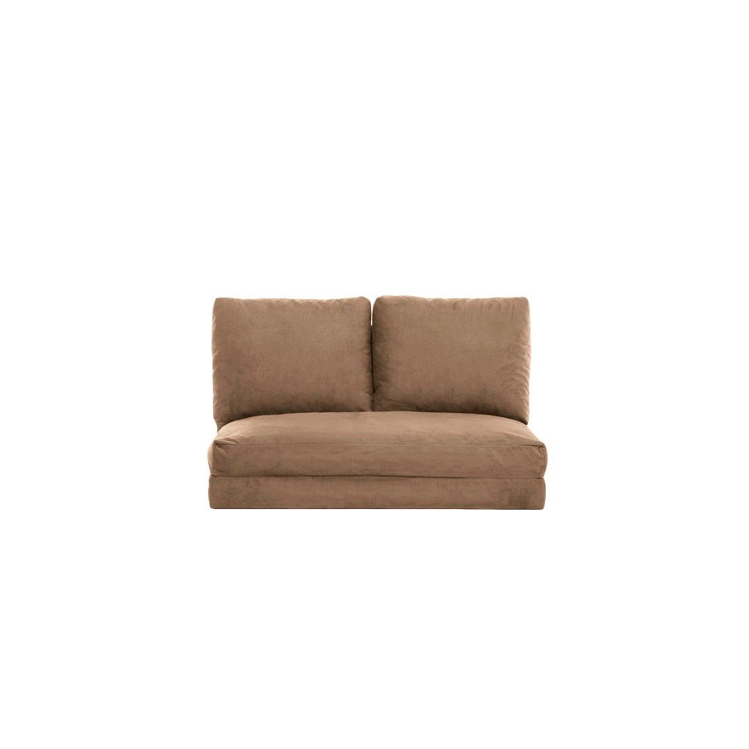 2-seater sofa bed taida light brown