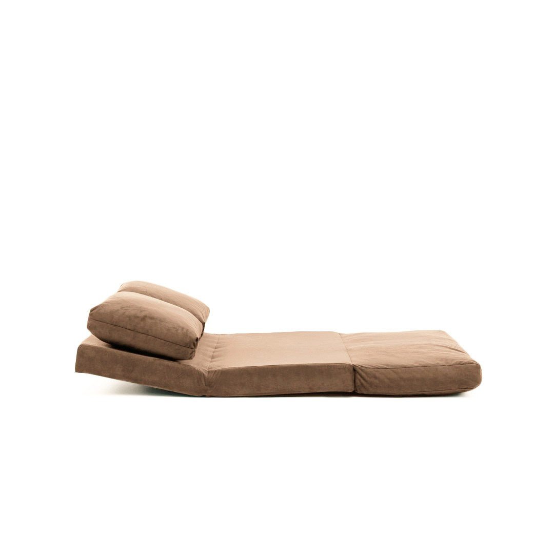 2-seater sofa bed taida light brown