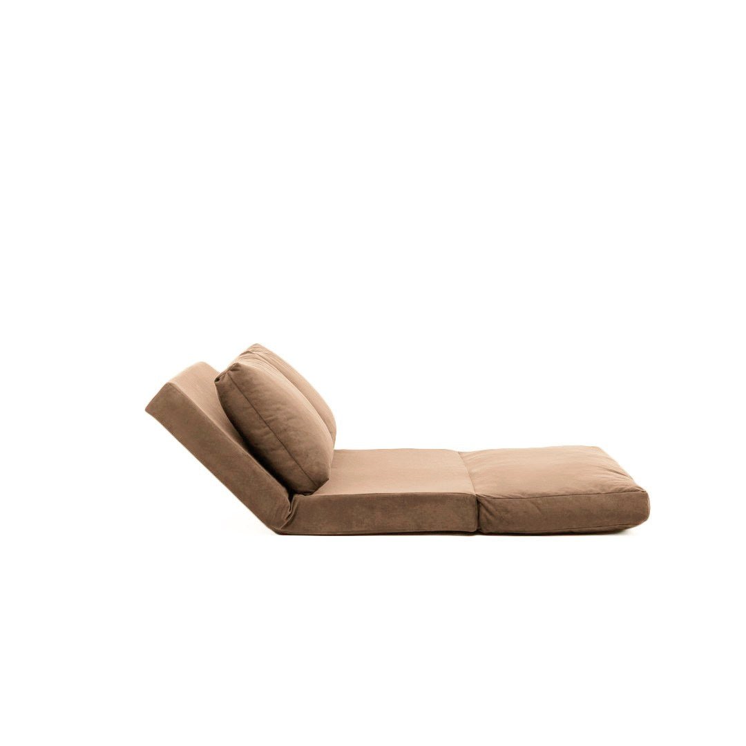 2-seater sofa bed taida light brown