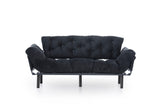 3-seater sofa bed Nitta Triple Black