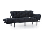 3-seater sofa bed Nitta Triple Black