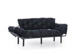 3-seater sofa bed Nitta Triple Black