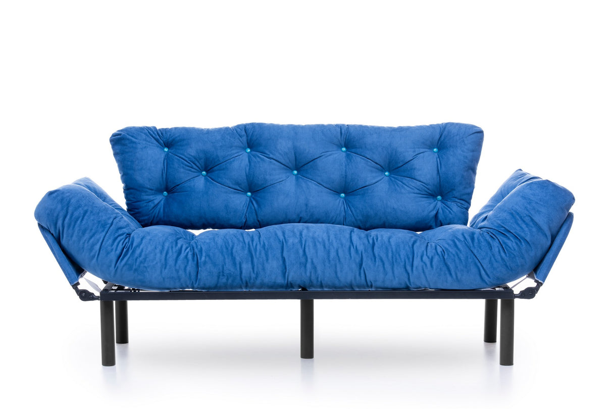 3-seater sofa bed Nitta Triple Blauw