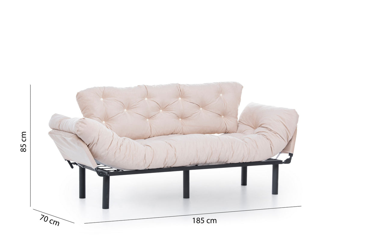 3-seater sofa bed Nitta Triple Crème