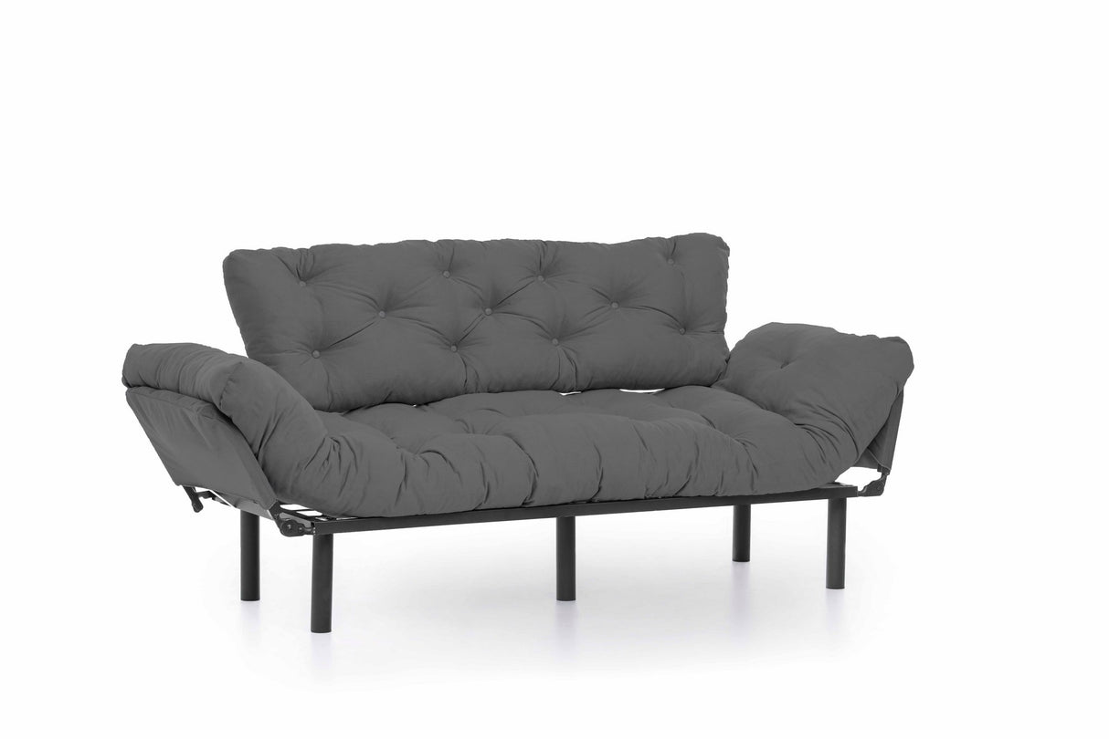 3-seater sofa bed Nitta Triple Gray