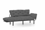 3-seater sofa bed Nitta Triple Gray