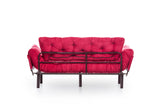 3-seater sofa bed Nitta Triple Maroon