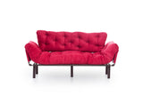 3-seater sofa bed Nitta Triple Maroon