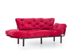 3-seater sofa bed Nitta Triple Maroon