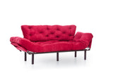 3-seater sofa bed Nitta Triple Maroon