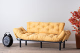 3-seater sofa bed Nitta Triple Mustard