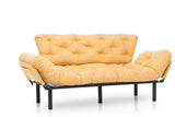 3-seater sofa bed Nitta Triple Mustard