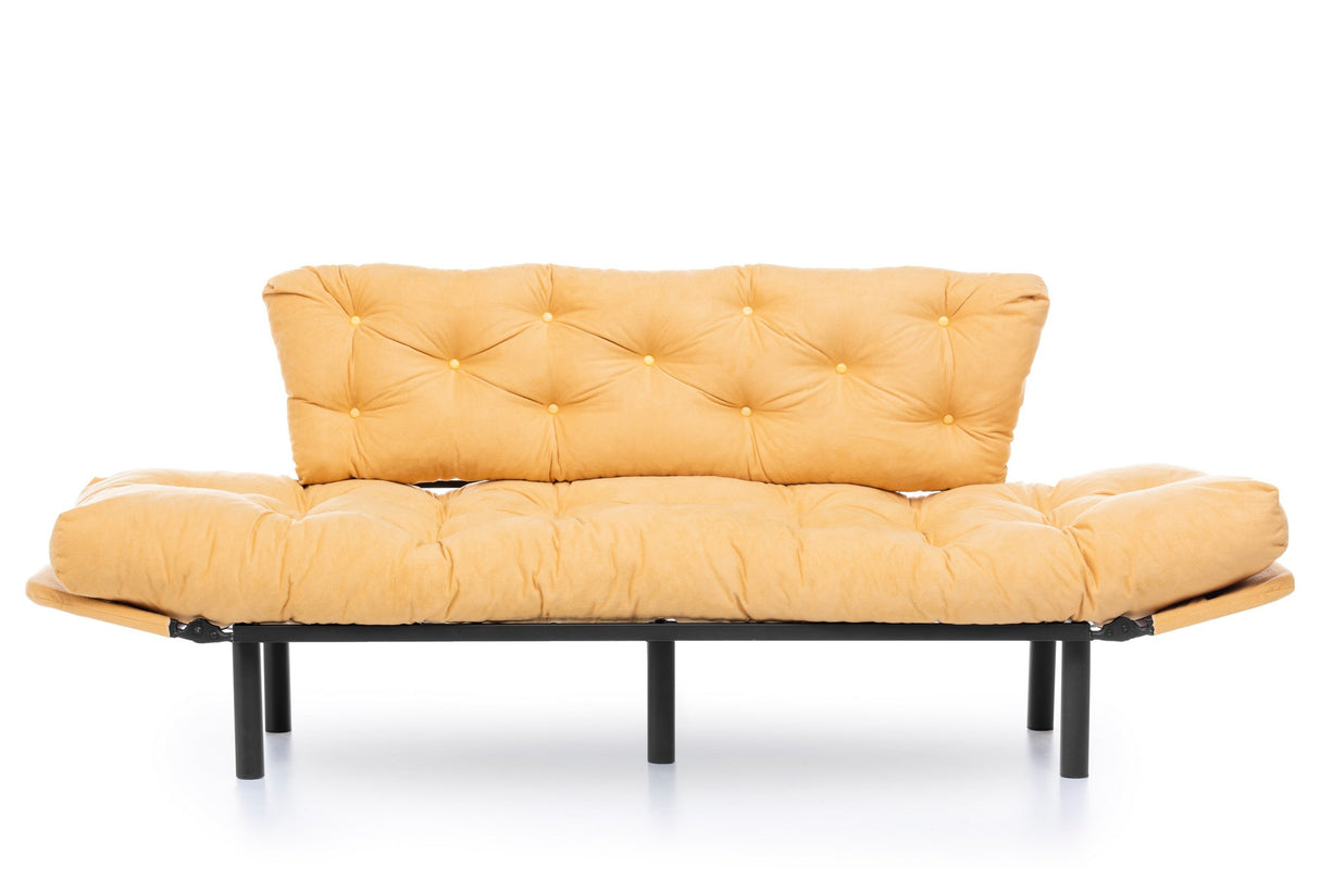 3-seater sofa bed Nitta Triple Mustard