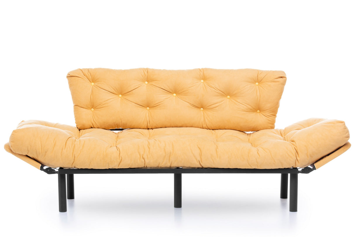 3-seater sofa bed Nitta Triple Mustard