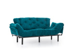 3-seater sofa bed Nitta Triple Petrol Green