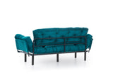 3-seater sofa bed Nitta Triple Petrol Green