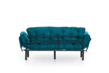 3-seater sofa bed Nitta Triple Petrol Green