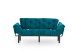 3-seater sofa bed Nitta Triple Petrol Green