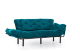 3-seater sofa bed Nitta Triple Petrol Green