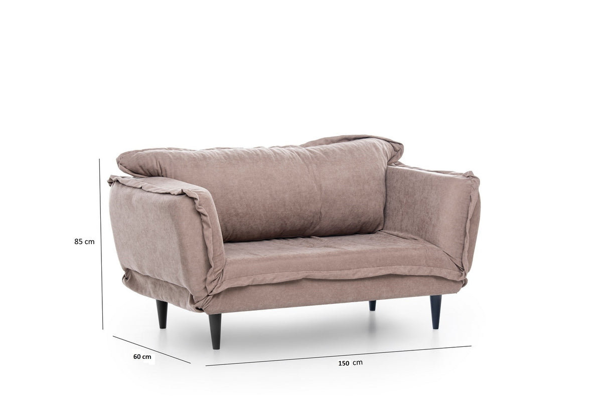 2-seater sofa bed Vino Daybed Mink