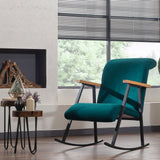 Rocking chair Yoka Petrol Blue