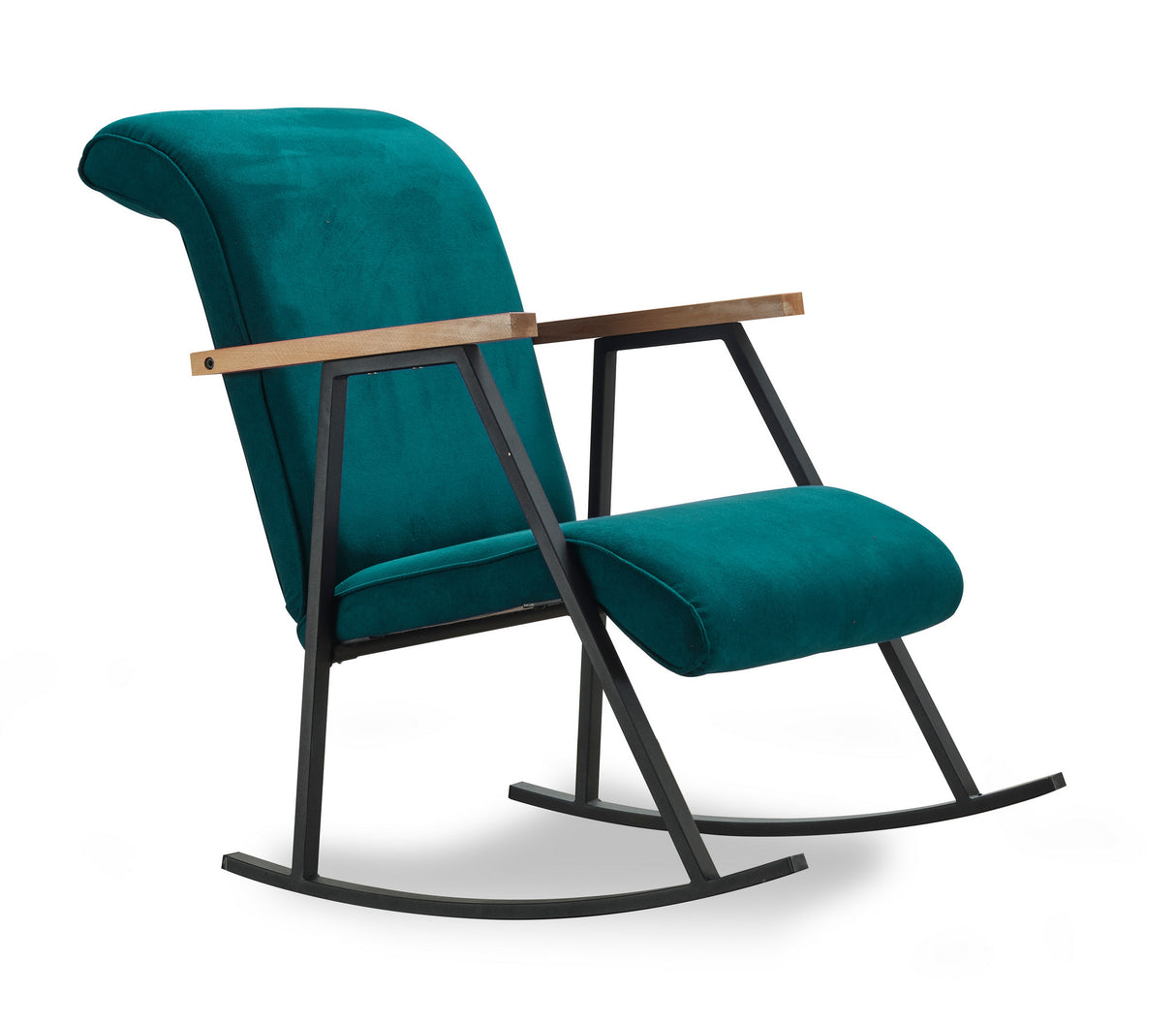 Rocking chair Yoka Petrol Blue