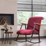 Rocking chair Yoka Maroon