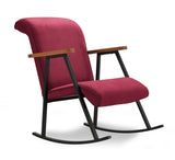 Rocking chair Yoka Maroon