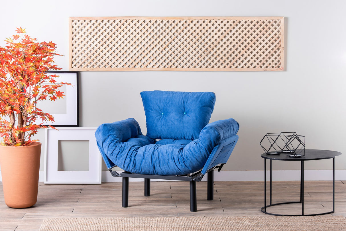 Armchair nitta single blue