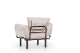 Armchair Nitta Single cream