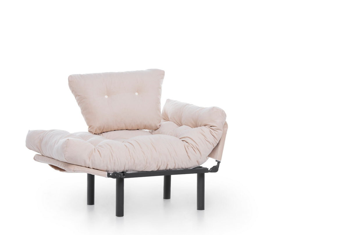 Armchair Nitta Single cream