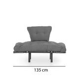 Armchair nitta single gray