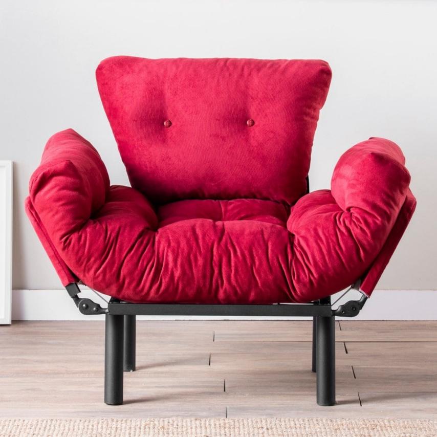 Armchair Nitta Single Maroon