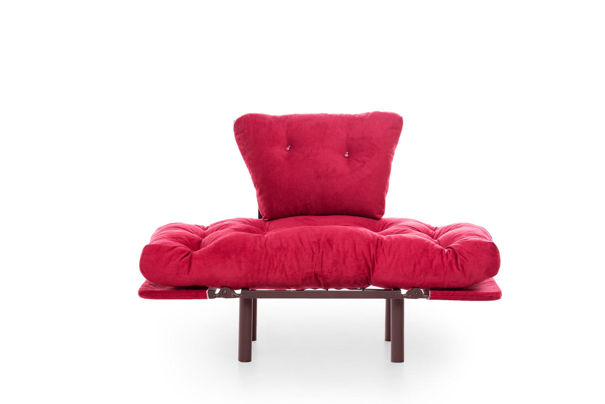 Armchair Nitta Single Maroon