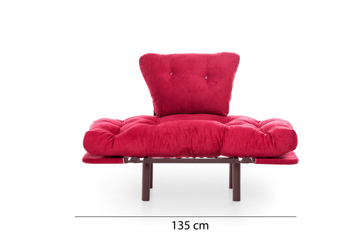 Armchair Nitta Single Maroon