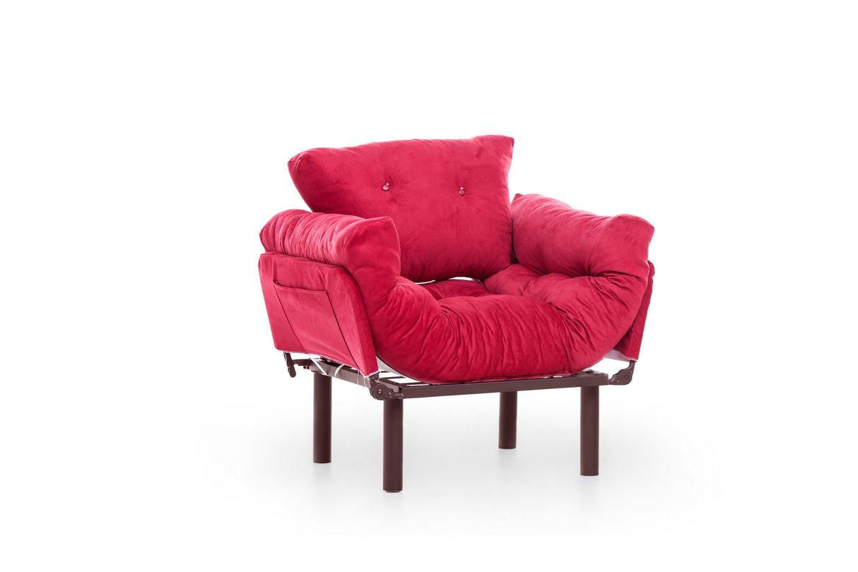 Armchair Nitta Single Maroon