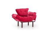 Armchair Nitta Single Maroon